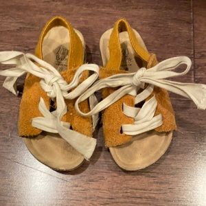 Zara baby suede sandals.